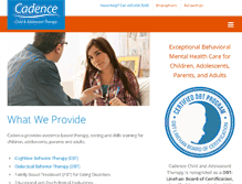 Tablet Screenshot of cadencechat.com